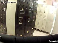 samantha saint having fun behind the scenes