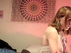 an evil blowjob scene with femdom elements unfolds