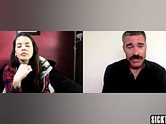 Nasty guy masturbates lonely busty Latina Keisha Grey's pussy in taboo solo session