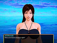 My new family plays a game together