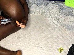 watch as i use a huge dildo in both tight holes, then cum massively