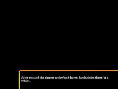 My new family plays a game together