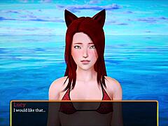 My new family plays a game together