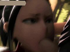 Tease with pussy and ass pounding 3d cartoon.