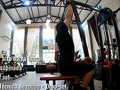 Flexible workout in panties and thong leads to hardcore action