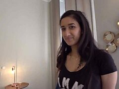 Slim asian darsia with huge tits gets raw creampie.