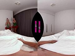 Two Blonde Elves In VRConk: Will They Make Your Christmas Bisexual Threesome Unforgettable?