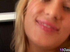 natural teen 18+ tugs cock while chatting 😏