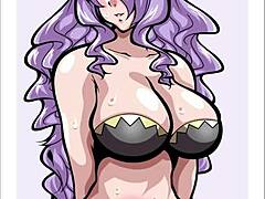 Camilla's seductive anime-inspired big tits