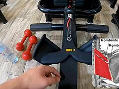 Flexible workout in panties and thong leads to hardcore action