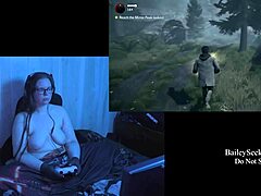 Brunetka se svléká a hraje Alan Wake