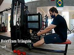 Flexible workout in panties and thong leads to hardcore action