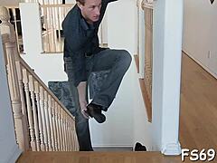 Sweet babe sucks and rides that monster cock!