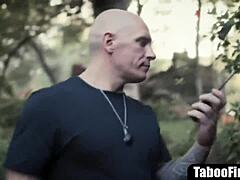 watch as the hot actress is talked into rough fucking two guys on the casting couch interview