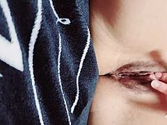 Cute amateur masturbates in front of teacher