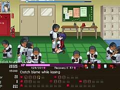 Manager serves everyone in hentai game