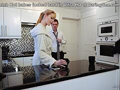 Blonde wife cheats on husband