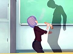 Hot teacher gets 3D relief