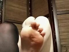 Horny stocking fetish in POV!