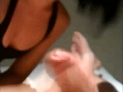 Brunette Boldly Sucking And Swallowing Cum