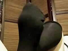 Horny stocking fetish in POV!