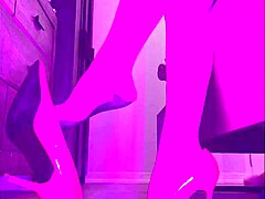 i love paulette lerouge's stilettos danglin' in stockings, so sexy