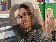 i focus the camera on cassie's topless big tits