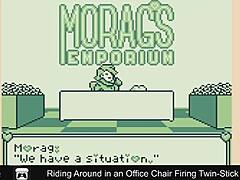 Riding Around in an Office Chair Firing Twin-Stick Style