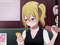 Masturbating office lady Kaguya's assistant