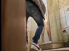 caught my stepmom masturbating with glass dildo in shower 🚿