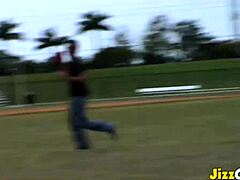 jizz o rama features big tits blonde in basketball scene