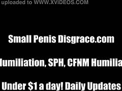 Small penis humiliation with femdom