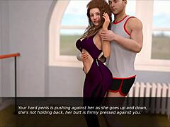 Getting it on with a sexy redhead in the gym.