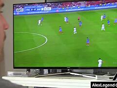 french alex legend deepthroats and cums in brunette carmen valentine's mouth 😈