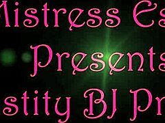 Practice your blowjob skills in chastity with mistress