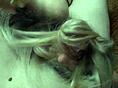 Blonde Amateur Masturbates Her Long Hair With Dick, Then Cums On Hair And Head