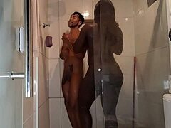 Brazilian Babe in See-Through Lingerie Screams in Bathroom!
