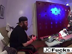 FOOTBALL FANATIC LESBIANS FUCK IN THE LOCKER ROOM