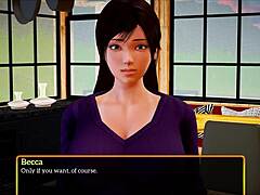 My new family explores big tits and ass in cartoon hentai game.