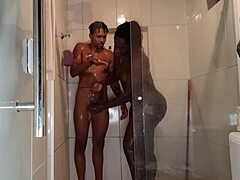 Brazilian Babe in See-Through Lingerie Screams in Bathroom!