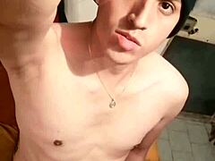 Mexican guy with monster cock masturbates intensely