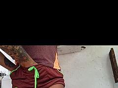 Cute Brazilian latina takes married man to warehouse for pussy 😏