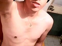 Mexican guy with monster cock masturbates intensely