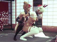 Bent Over For Doggy Play.