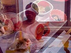 at the hotel and seaside in front of the festival