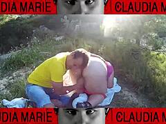 fat girl stuffs pussy with cookies for gay friend to lick