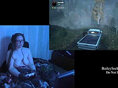 the naked alan wake play through part 7 with long hair brunette