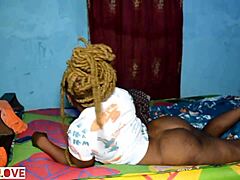 We made an intense fuck after she was done stroking my cock in doggystyle