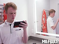 Nude models Mayara and Tiffany blow Nicky's cock! 😘