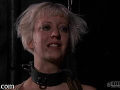 Intense punishment for angel in a detailed scene